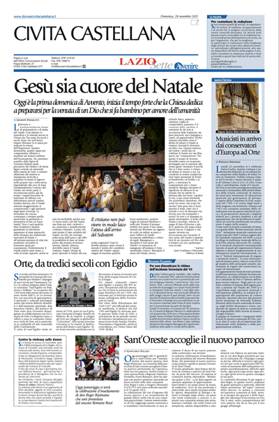 Avvenire - pagina diocesana del 28/11/2021